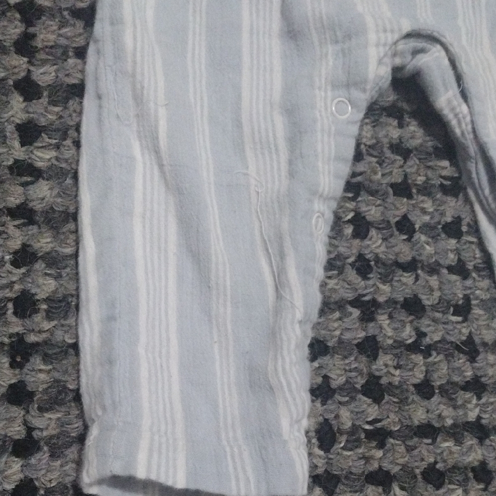 Chic Striped White Kids Romper - Picture 5 of 8
